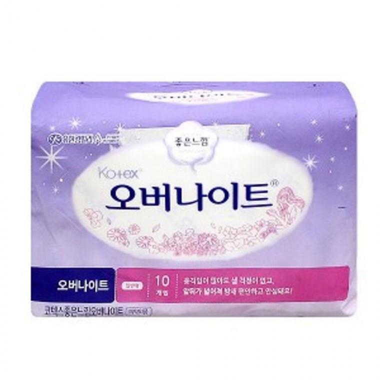 좋은 느낌 생리대 오버 나이트 일반형 10개입 수면용 생리대좋은 대형