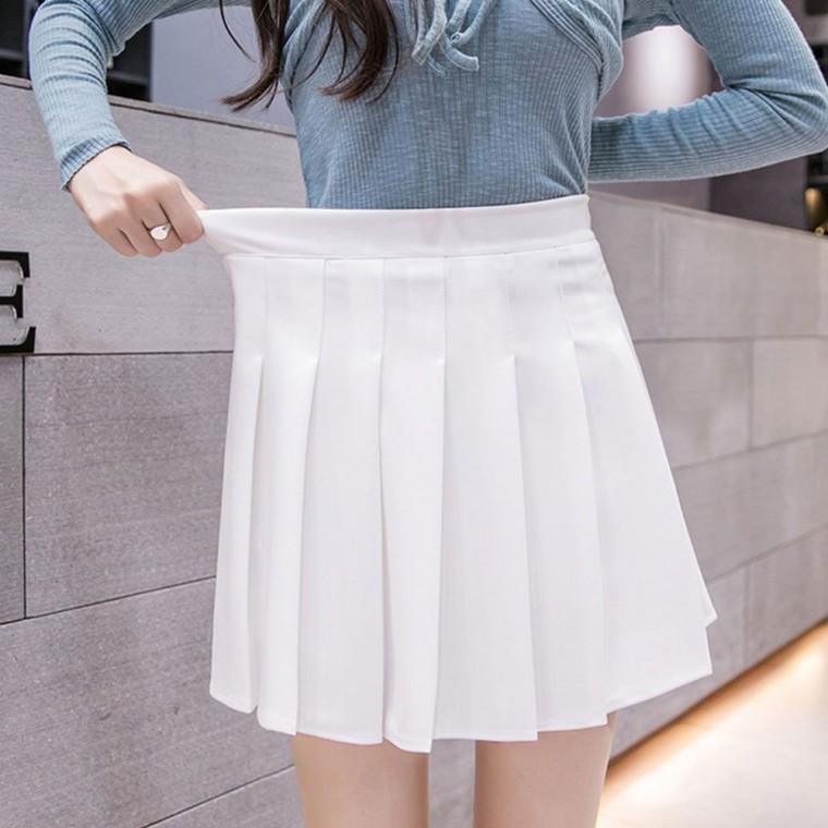 고무줄 밴딩 미니스커트 여름 속바지 A라인 테니스 치마 플스커트 치마바지 스판 골프