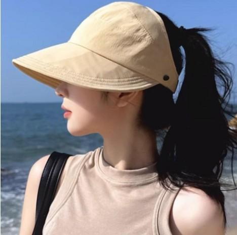 마스크걸이 포니테일 등산 골프 바캉스 똥머리 올림머리 썬캡 볼캡
