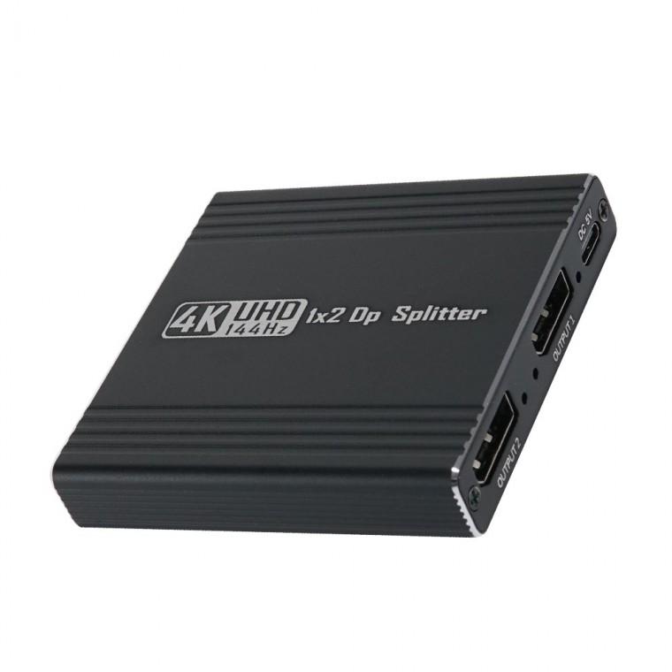 1x2 DP 스플리터 분배기 디스플레이포트 Splitter UHD 4K 144Hz