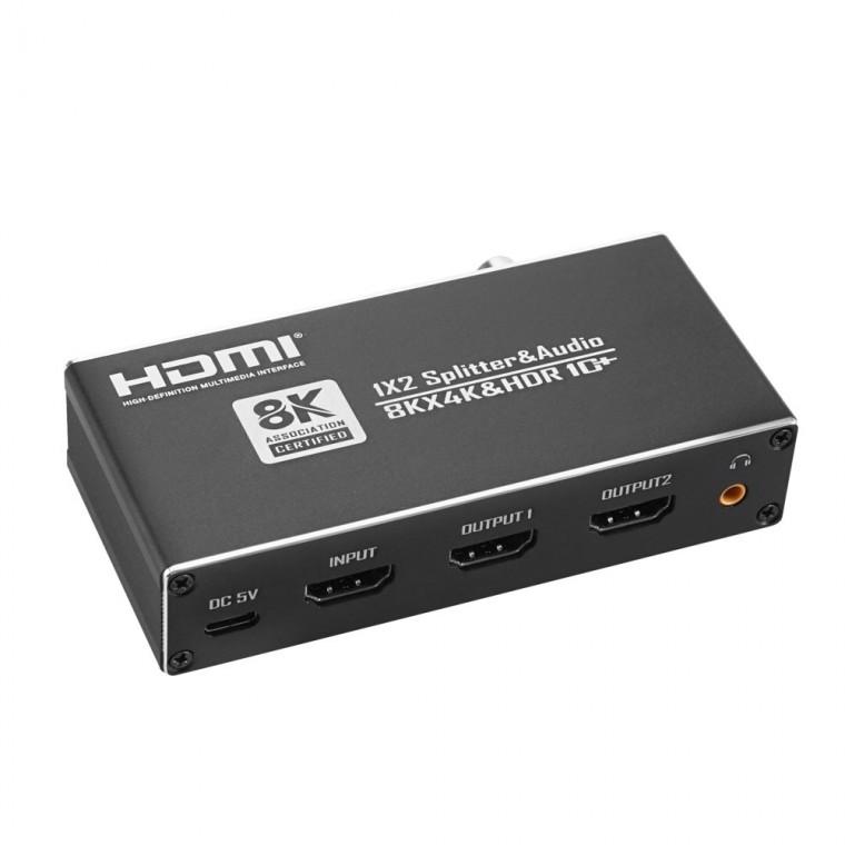 1x2 HDMI 스플리터 분배기 / 8K4K HDR 고화질 영상 오디오 Splitter