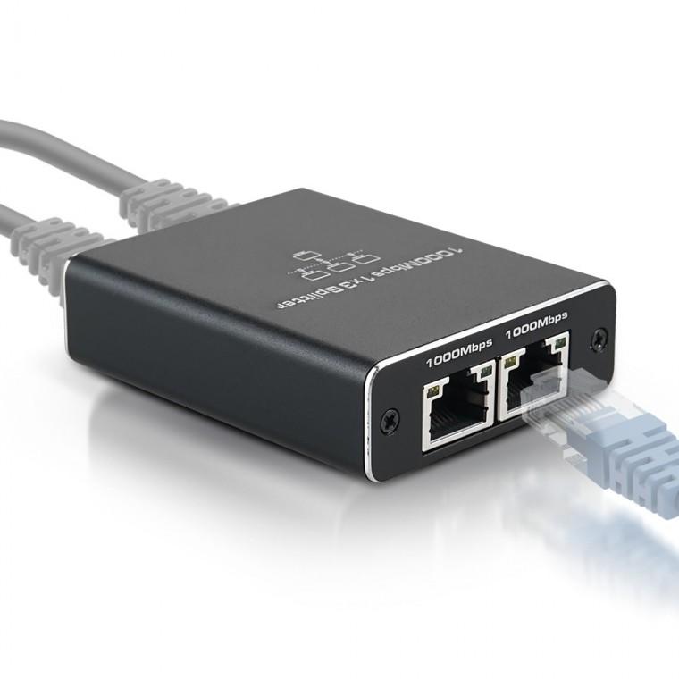 1x3 인터넷 랜선 분배기 / 기가비트 RJ45 스플리터 Splitter