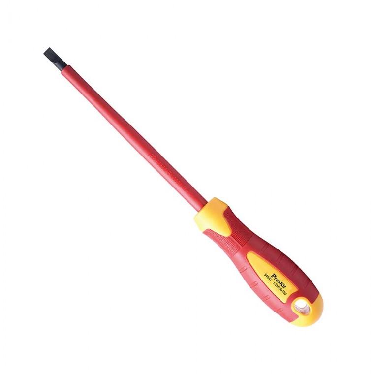 절연 VDE 스크류 드라이버 1.2x6.5x150mm 작업 현장 조립 수공구