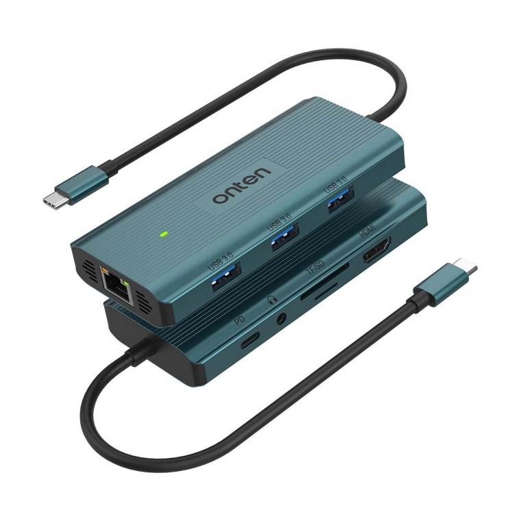 4K HDMI USB 3.0 9 in 1 C타입 멀티허브 무선 인터넷 1000Mbps 컴퓨터 데스크탑 PC 모니터 미러링확장
