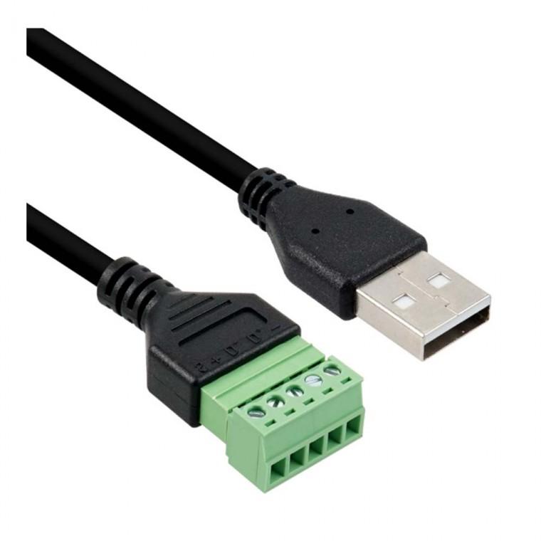 USB 2.0 A타입 터미널 변환 케이블 1M 블록 5핀