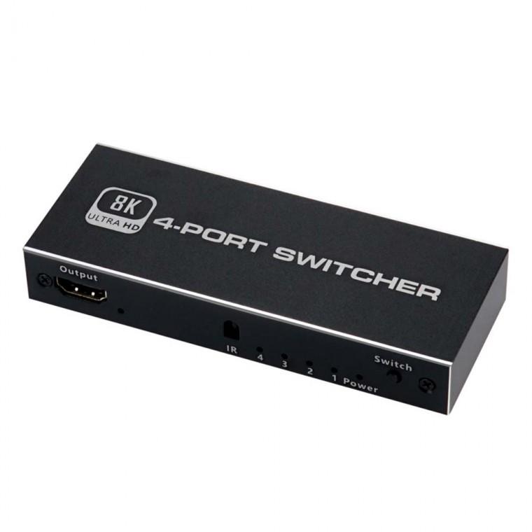 8K C타입 HDMI 스위치 선택기 4포트 고해상도 PC 노트북 PS4