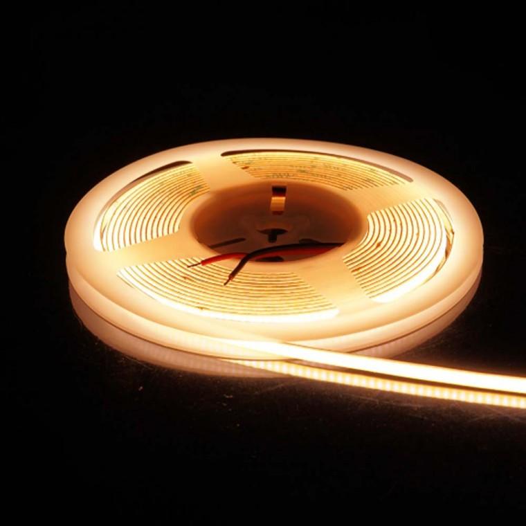 DC 12V 전원 슬림 LED 줄조명 5M 3000K 간판 조명 연출