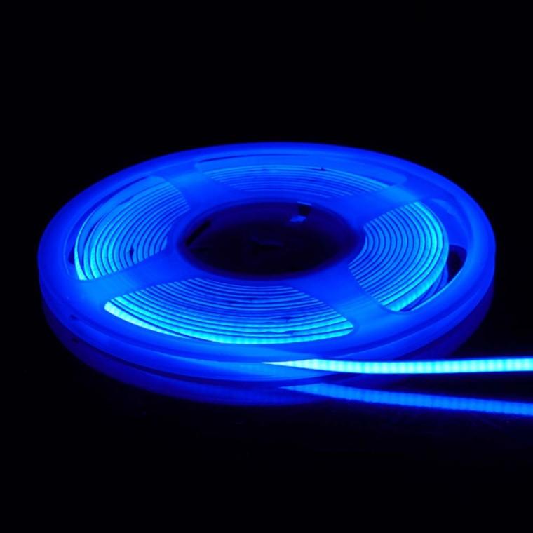 DC 12V 슬림 전원 LED 줄조명 블루 5M 간판 조명 연출
