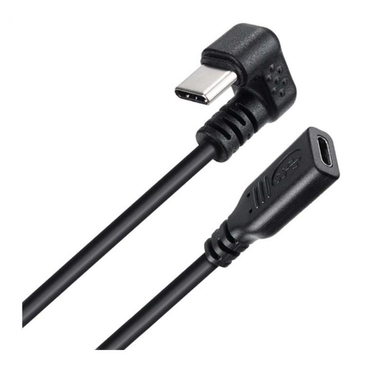 USB C타입x2 연장 케이블 180도 꺾임형 30cm
