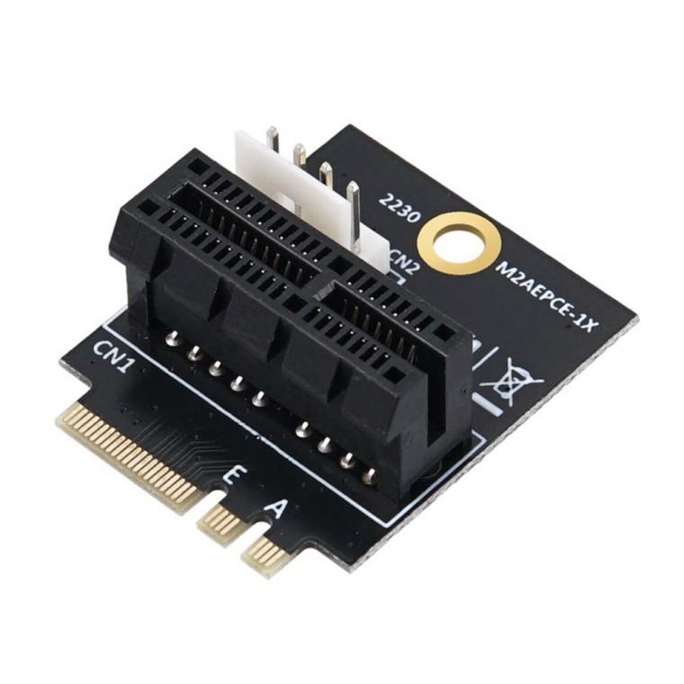 M2 NGFF 2230 A to E Key to PCIe 변환 어댑터 키타입 커넥터 5V 12V