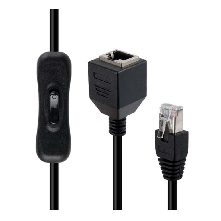 CAT6 케이블 ON OFF PC 스위치 게임콘솔 CCTV 60cm 연장선