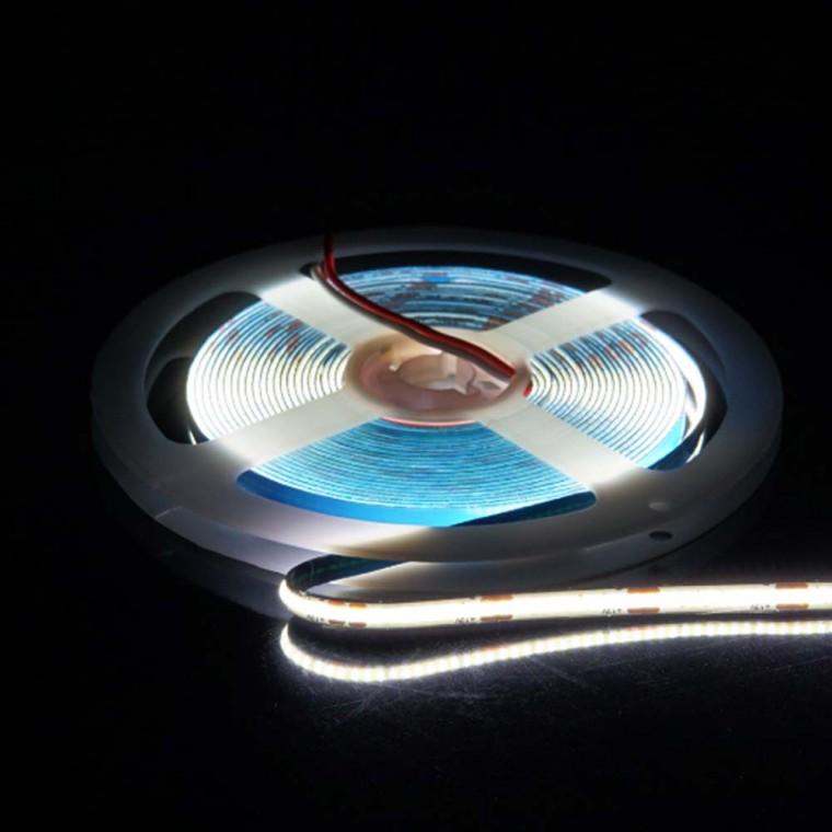 DC 12V 전원 슬림 LED 줄조명 5M 간판 조명 연출 6000K