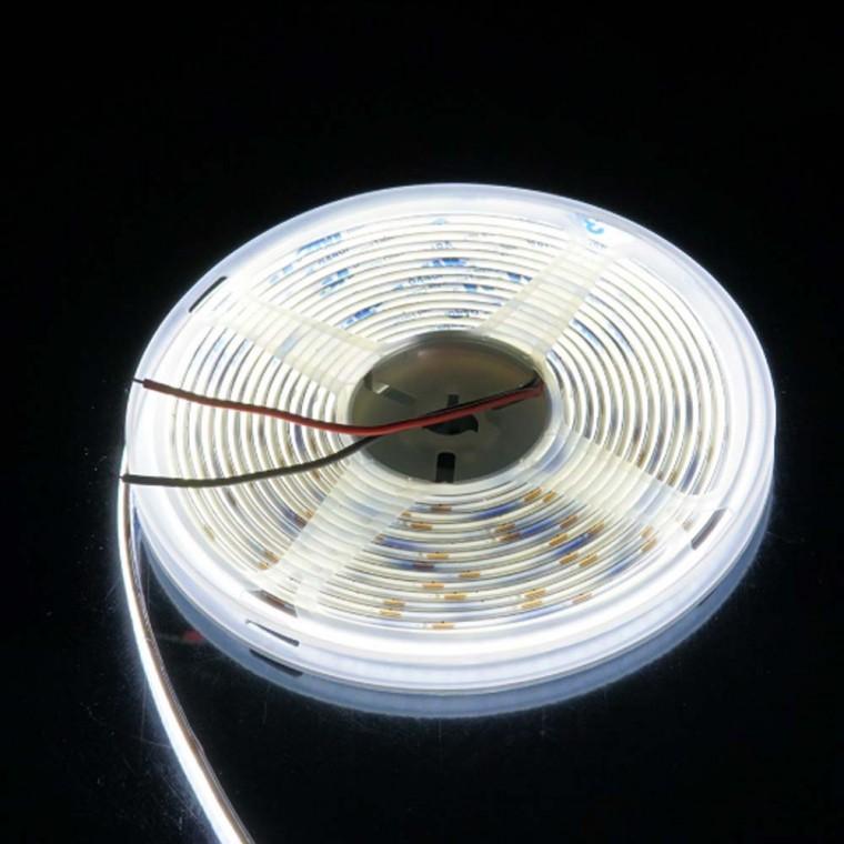 DC 12V 전원 슬림 LED 줄조명 5M 간판 조명 연출 10000K