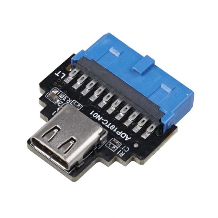 USB 3.0 C타입 19핀 20핀 메인보드 연결 커넥터 변환