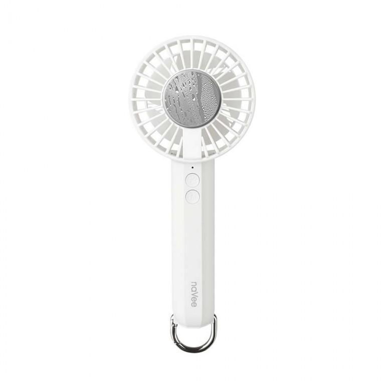 USB C타입 충전 휴대용 쿨 냉각 에어컨 무소음 선풍기 화이트 3단계 풍량조절