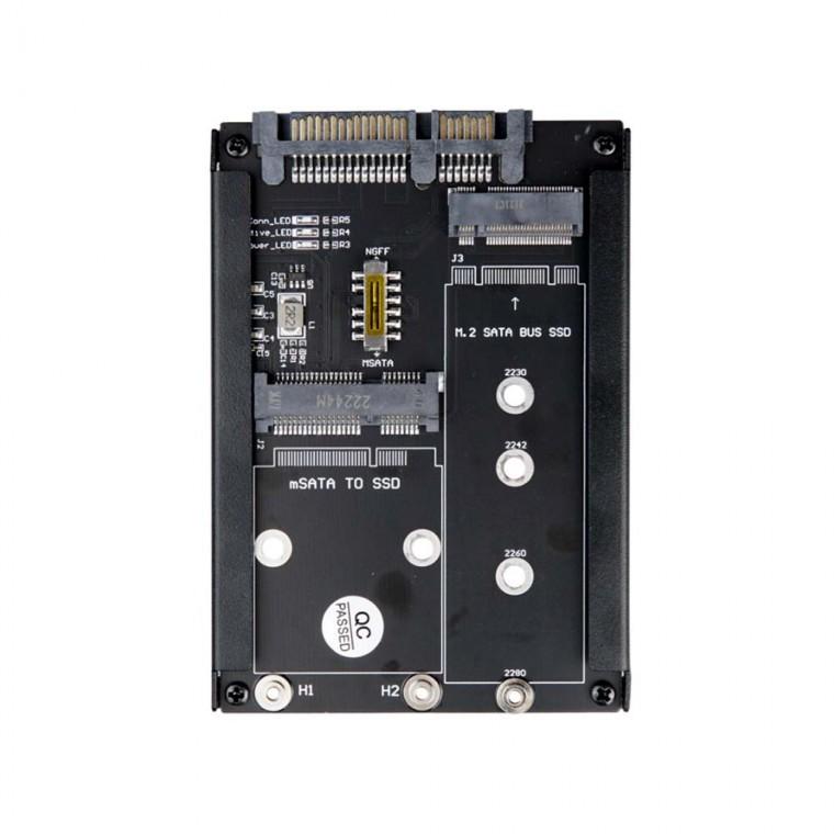 mSATA M2 to SATA 3 어댑터 저장장치 슬림형 노트북 태블릿 PC SSD타입 변환 데스크탑 연결