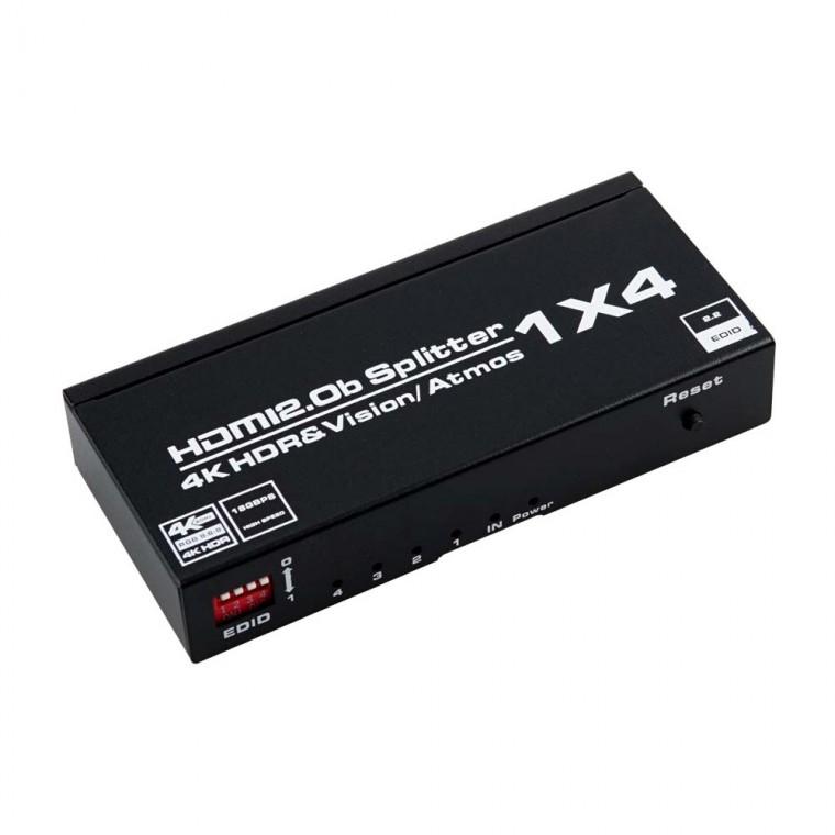 4K 1X4 HDMI 2.0B 분배기 4대 동일 영상 출력 노트북 TV PS4 프로젝터