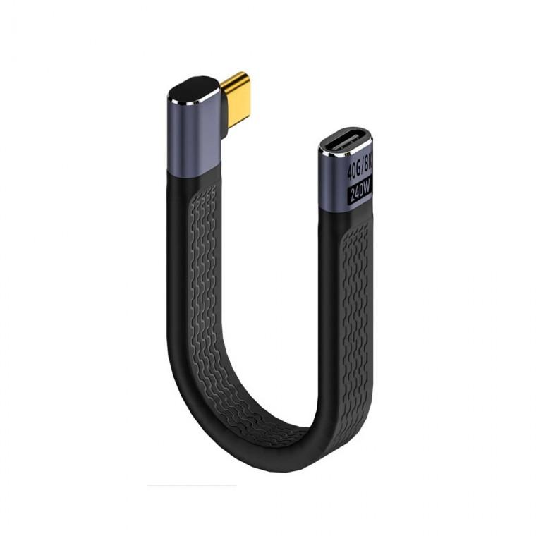 USB 4.0 C타입 PD 케이블 14cm 240W 고속충전 40Gbps