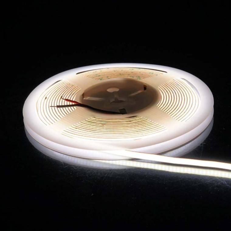 DC 12V 전원 슬림 LED 줄조명 5M 6000K 간판 조명 연출