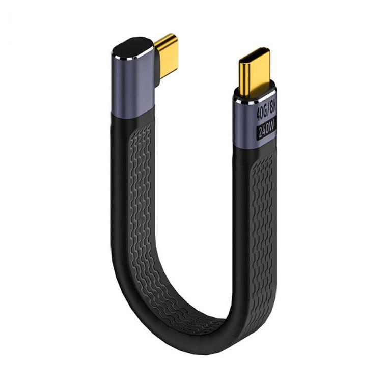 USB 4.0 C타입 PD 케이블 고속충전 240W 40Gbps 14cm 노트북 스마트폰
