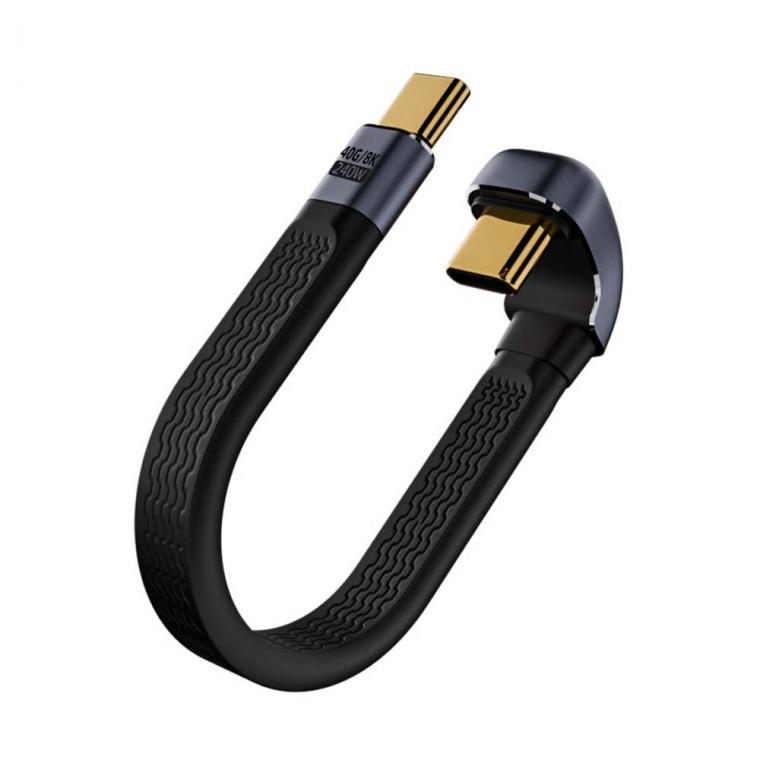 8K USB C타입 PD 케이블 240W 40Gbps 14cm 스마트폰 게임기 이어폰 태블릿 데이터전송 고속충전