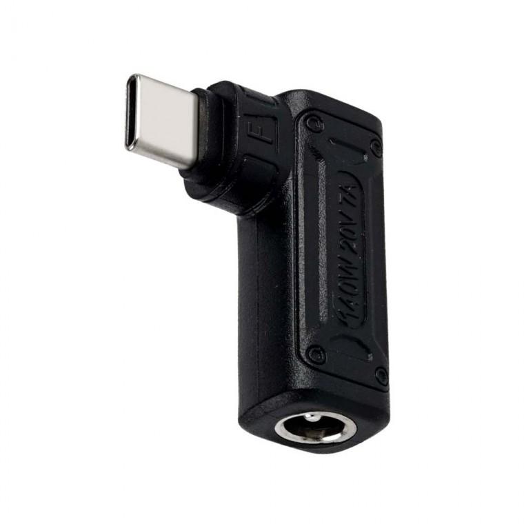 USB C타입 DC to PD 변환젠더 꺾임형 140W 스마트폰 노트북 태블릿 충전