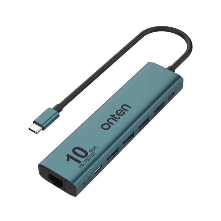 USB 3.2 C타입 A타입 멀티허브 1000Mbps 유선랜카드 컴퓨터 데스크탑 PC 모니터 10Gbps RJ45