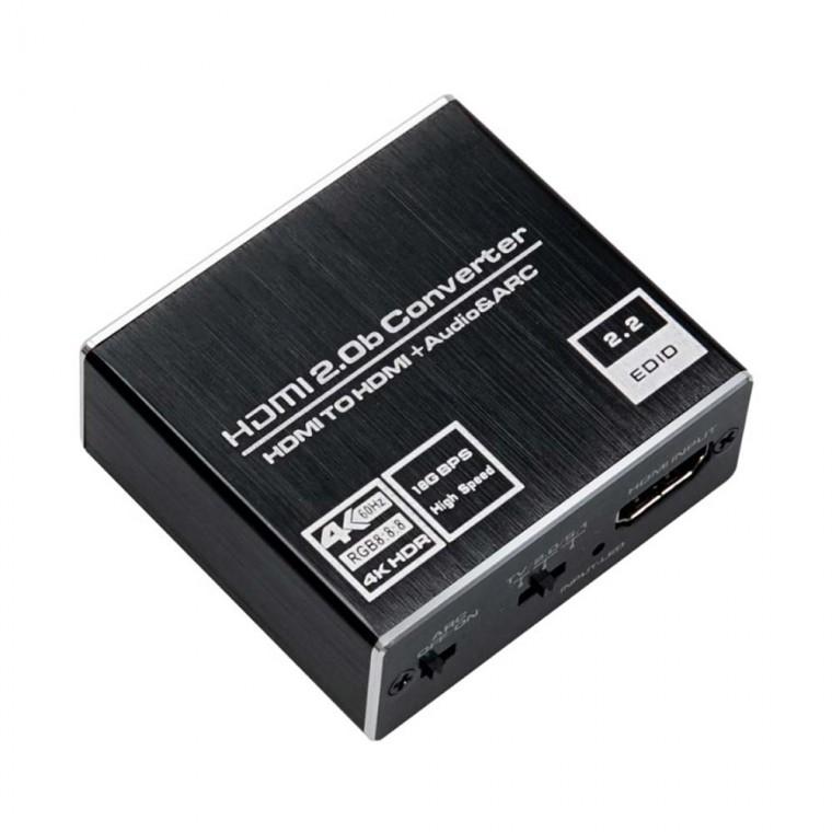 4K 2K HDMI 2.0b 오디오 컨버터 겸용 스테레오 3.5mm 앰프 연결 강당 교회 로비 공연장 학교