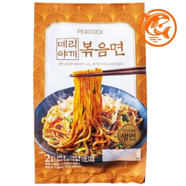간편한 홈쿡 데리야끼 볶음면 영양 맛 가득한 냉장 생면 358g
