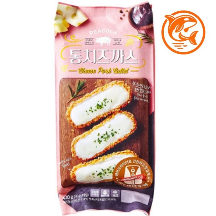 치즈 가득 바삭한 통치즈까스 420g 냉동 간식 치킨너겟 스타일