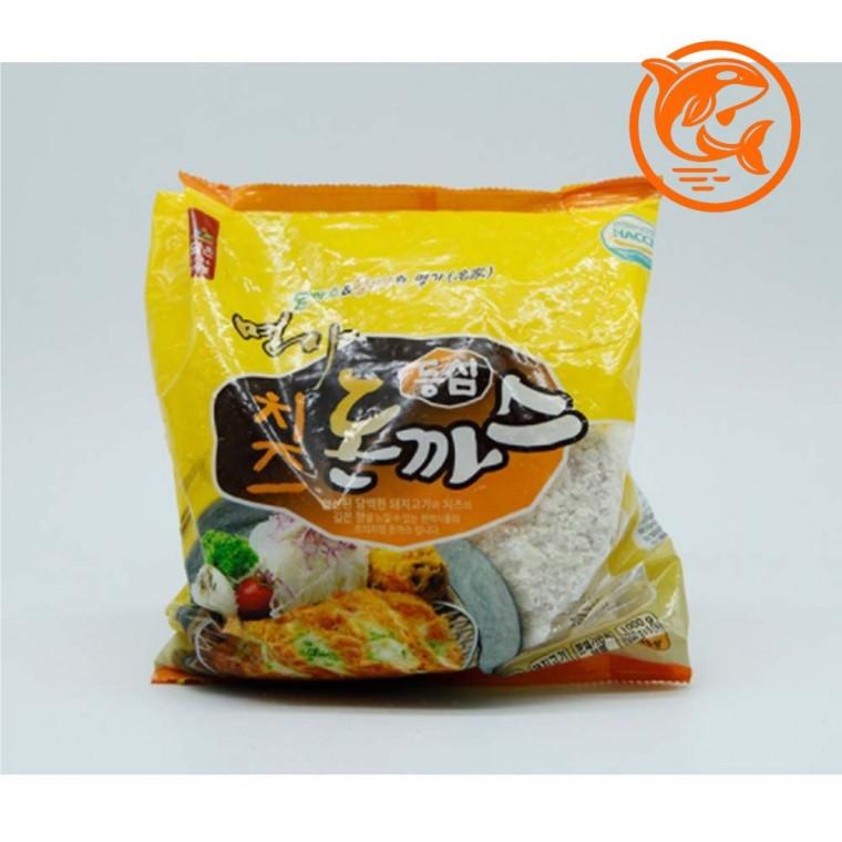 한입소담 치즈가득 돈까스 냉동 포장 고소하고 바삭한 간편식