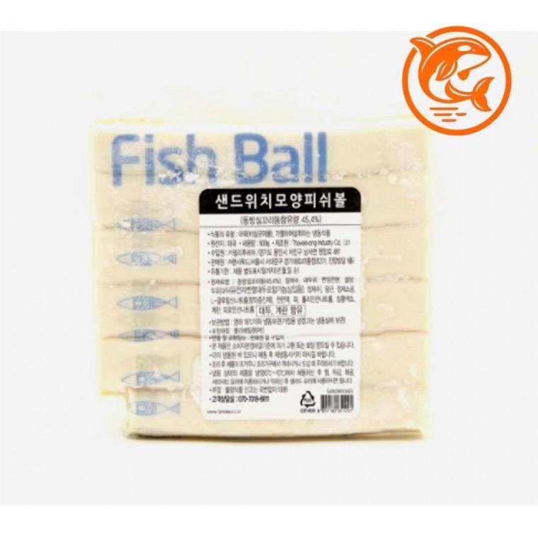 냉동 간편식 간편한 수제 어묵 피쉬볼 500g 바삭한 해산물 샌드위치