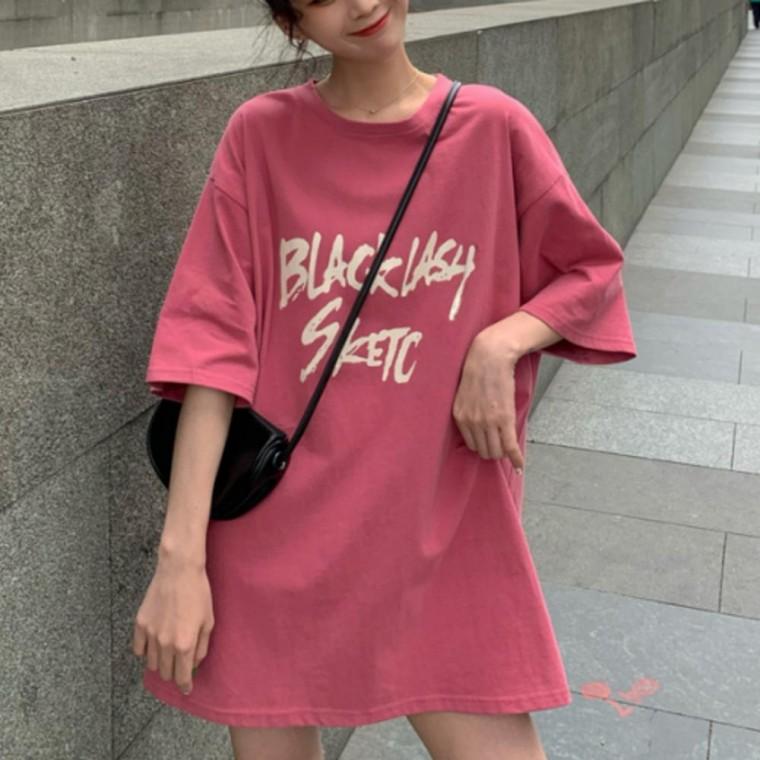 티셔츠 유니섹스스타일 오버핏 반팔 여성 빅사이즈 데일리룩