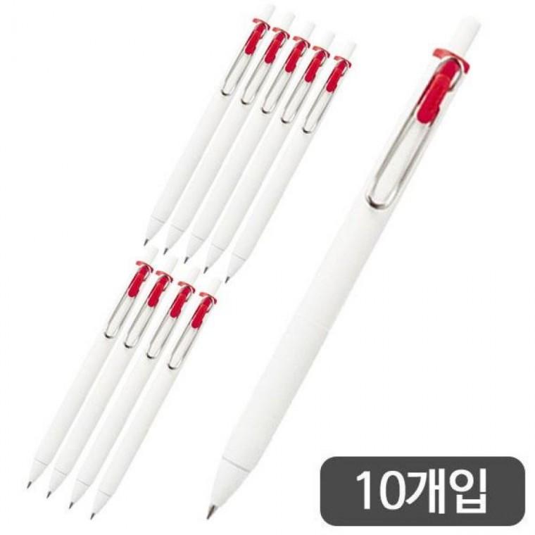 미쯔비시)유니볼one겔펜(UMN-S/0.5mm/레드)-다스(10개입)