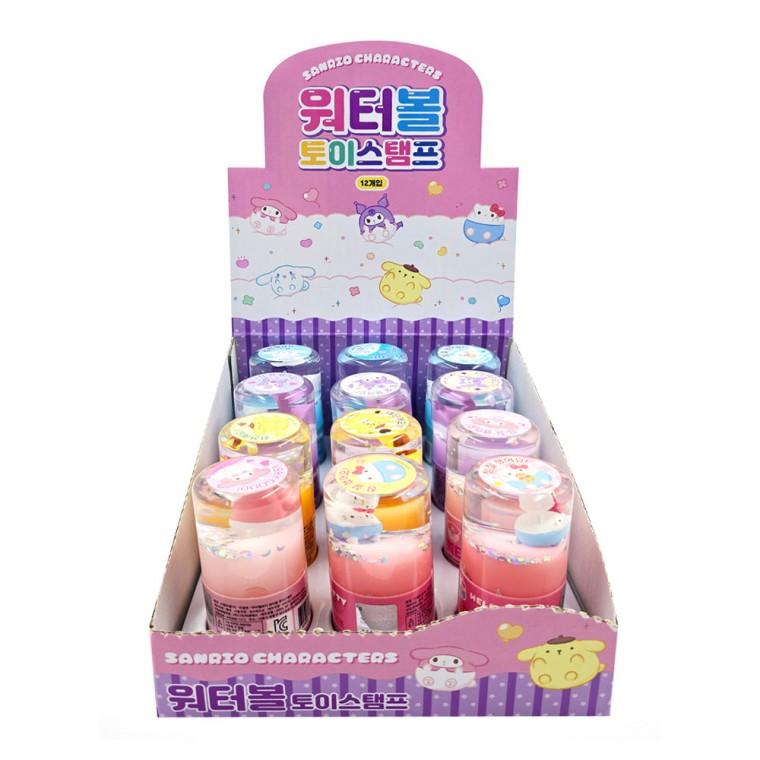 그린피앤에스 칭찬도장 캐릭터즈 워터볼 토이스탬프 1박스 (12개입)