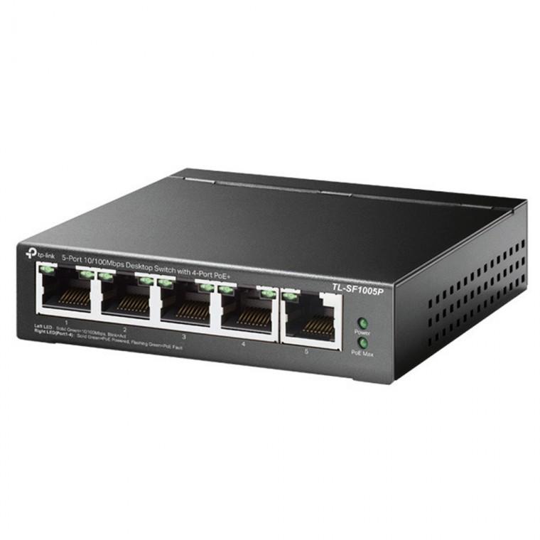 티피링크 인터넷허브 5포트 10/100Mbps 데스크톱 스위치 PoE허브 4포트 스위칭허브