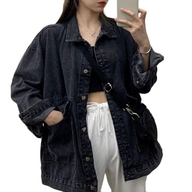 간절기아우터 오버핏 캐주얼 자켓 여자 잠바 아우터 데님