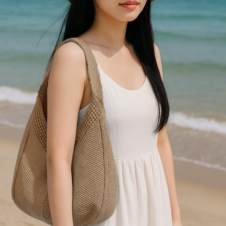 브이 그물 네트백 니트가방 토트백 에코백 도시락가방 캔버스가방 그물가방 네트백 뜨개가방 니트가