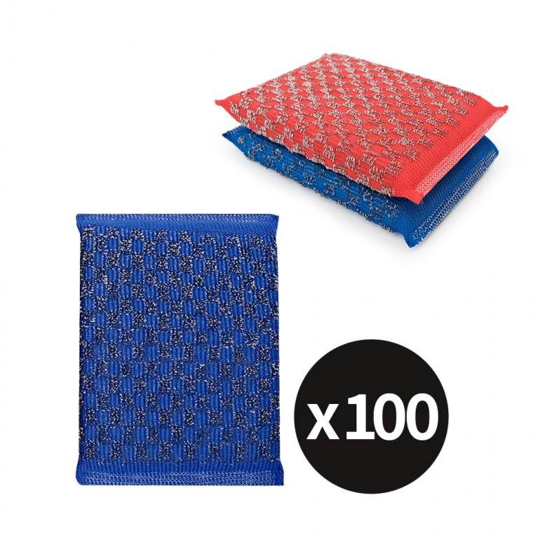 kimspp 프리미엄 강력다이아 울스텐수세미(벌크) 130x90x20mm 100개 복원력 좋은 강력수세미