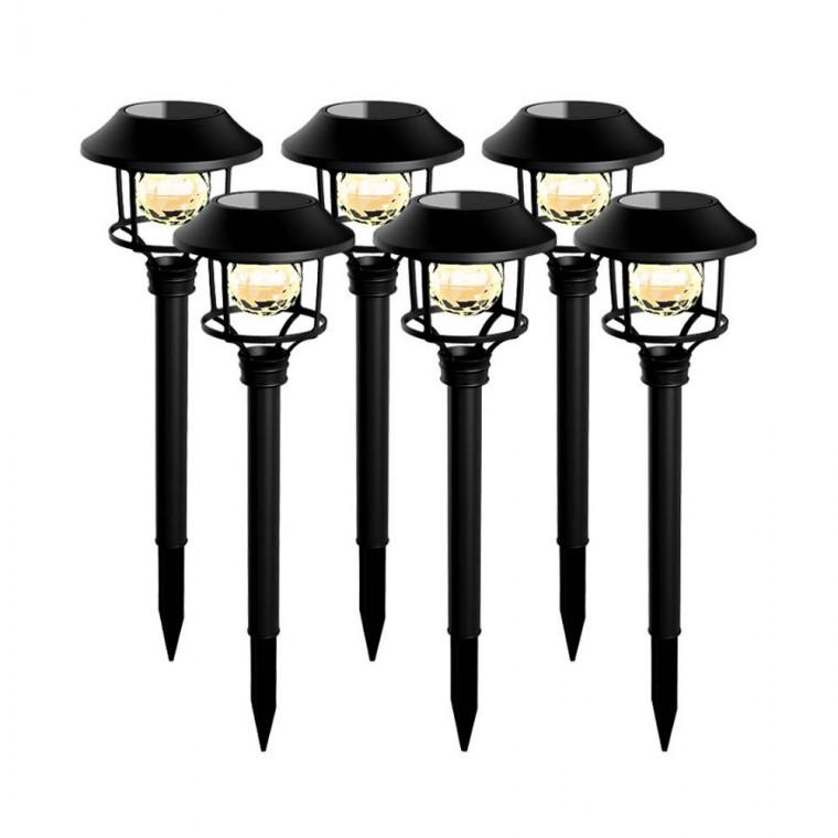 태양광 LED 정원등 6가지 컬러 조명 백색 인테리어 야외 무드등 캠핑장 카페 펜션