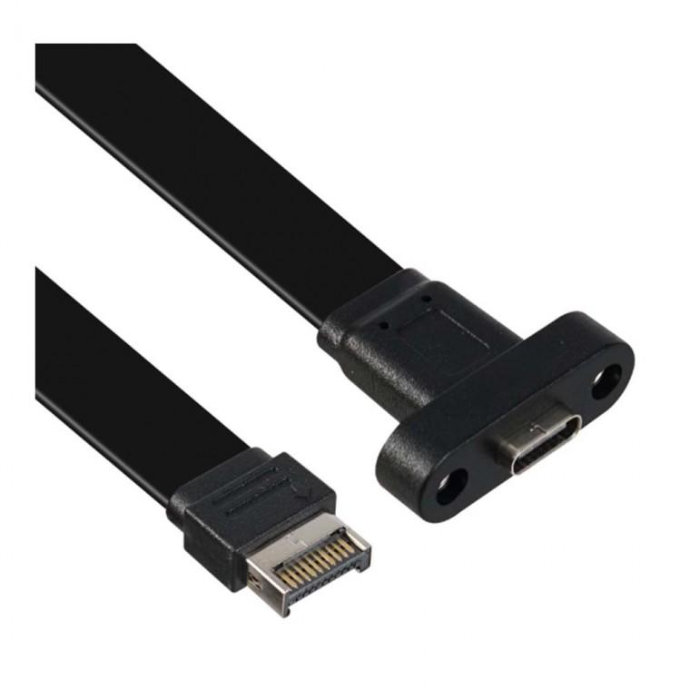 USB C타입 E타입 변환케이블 30cm 전면 패널 마더보드 확장 LP 브라켓