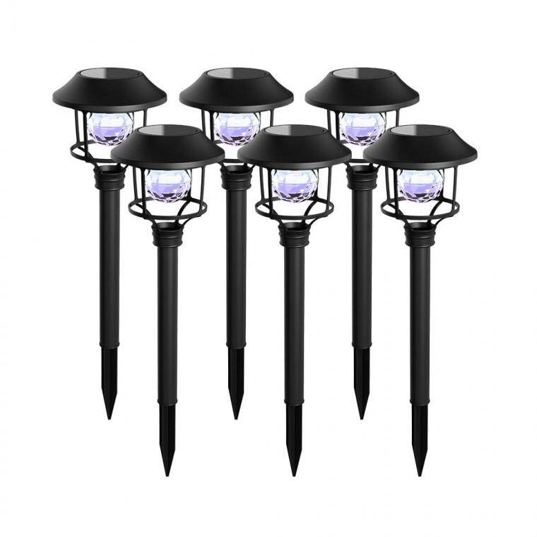 태양광 LED 정원등 6가지 멀티 컬러 조명 인테리어 무드등 야외조명 캠핑장 카페 펜션