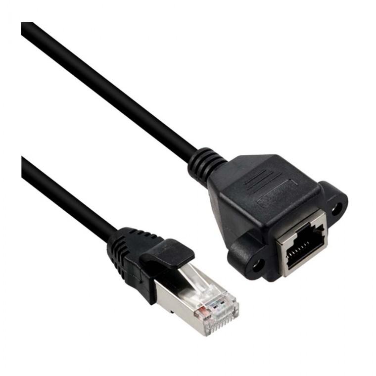 RJ45 포트 연장 케이블 CAT8 5M 브라켓 장착형 데스크탑 노트북 인터넷 모뎀 공유기 허브 랜카드
