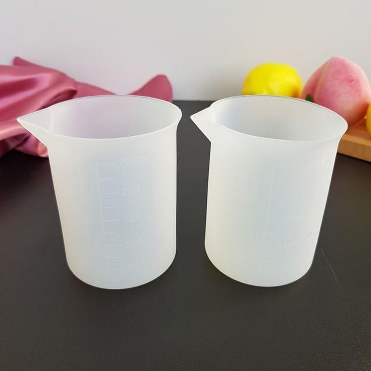 DIY 실리콘 계량컵 5p 250ml 키트 비누 캔들 용기 수공예 키트