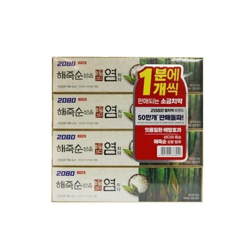 2080해죽순담은 염 치약 120g 4입