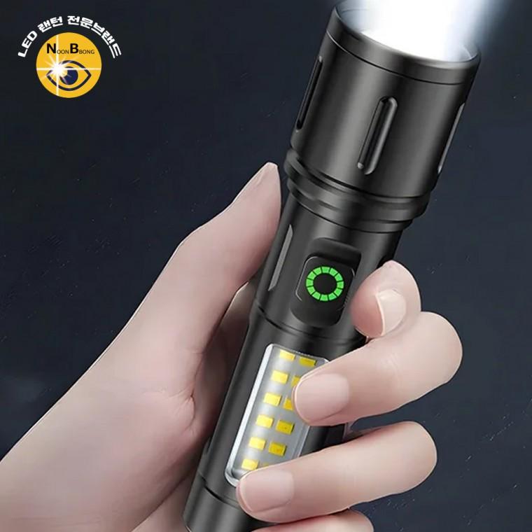 줌 서치 LED 충전식 라이트 랜턴 강력한밝기 손전등 DJD603 후레쉬