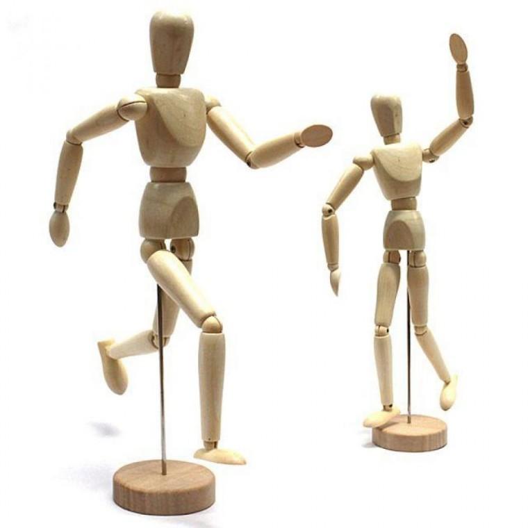 목각 피규어 사람 스케치 30cm 미술용품 키덜트 인형