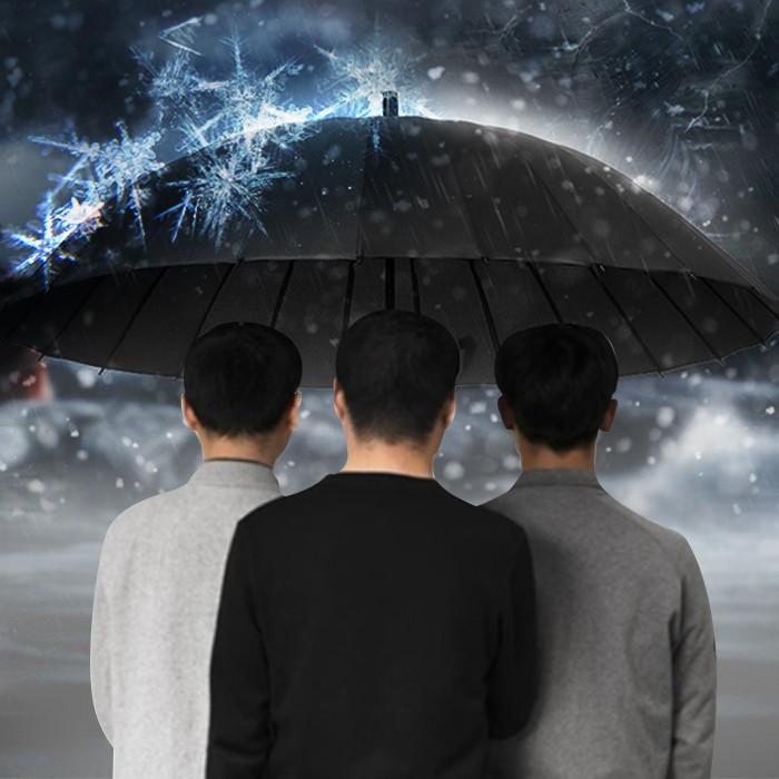 킹스맨 대형 2 3인용 장우산 소나기 우박 눈올때 우산