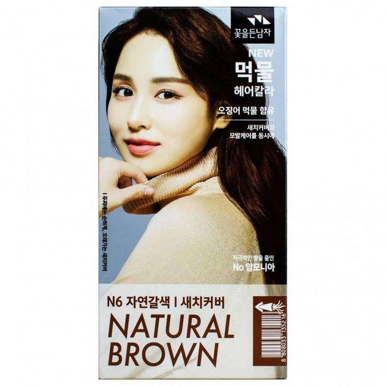 꽃을든남자 먹물헤어칼라크림 N6 자연갈색