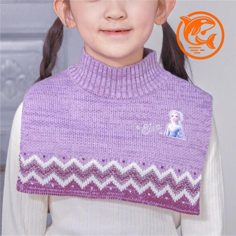 따뜻한 겨울 소녀 자수 넥워머 포근한 목도리 아기 목토시